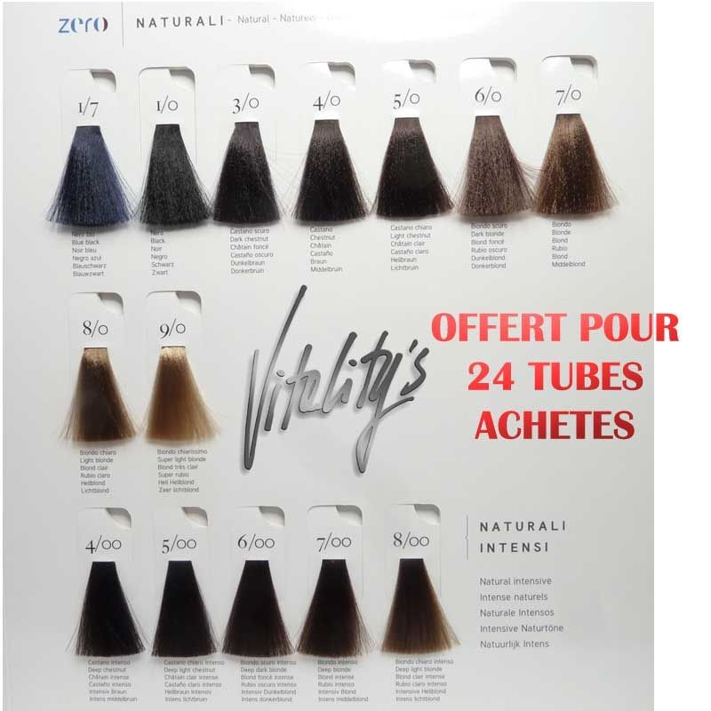 Coloration professionnelle sans ammoniaque Vitality's Zéro