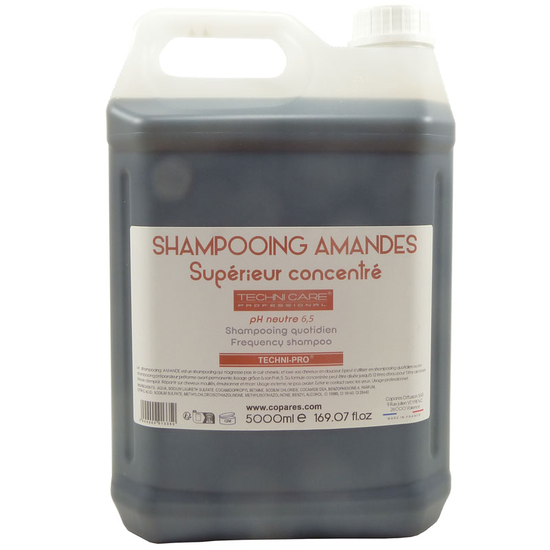 Shampooing professionnel concentr amandes bidon 5 litres